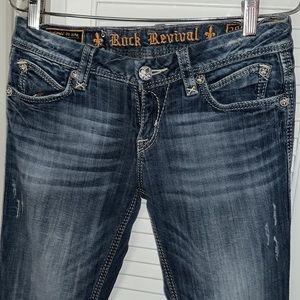Rock Revival Hazel Straight Leg Midrise Jeans